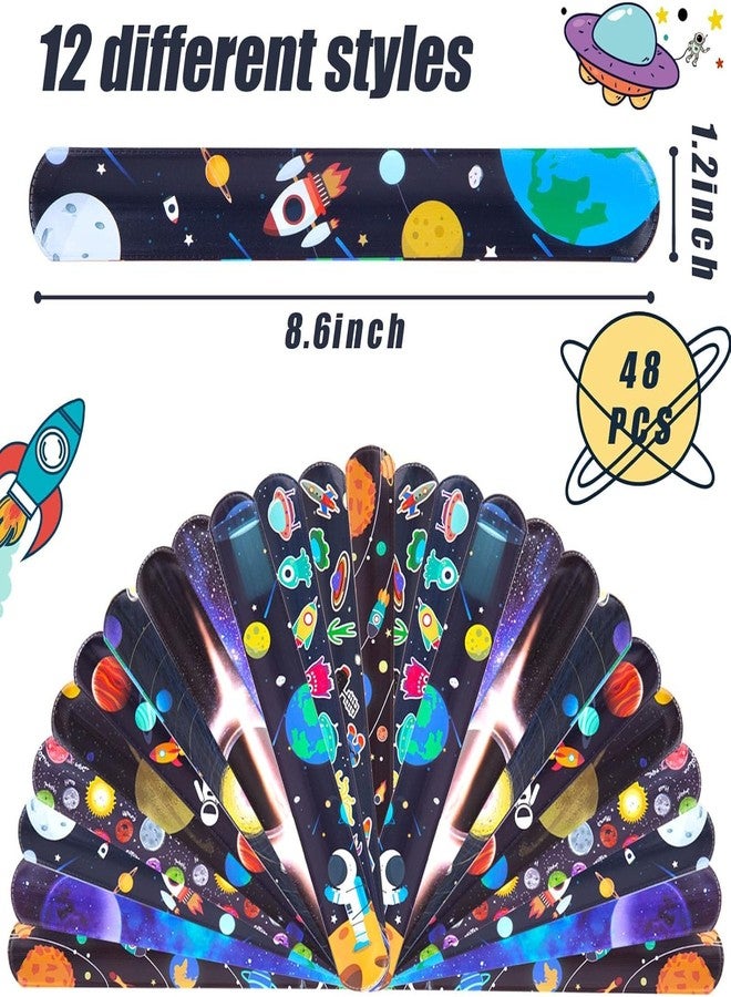 SILLYME 12pc slap bands for kids (Space theme) - Return Gifts Birthday Party For Kids - Best Birthday Return Gift For Kids 6-12 - return gift for kids age 6-10 10-12 - Image 2